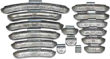 Балансировочные грузики Clipper для стальных дисков для легковых автомобилей 